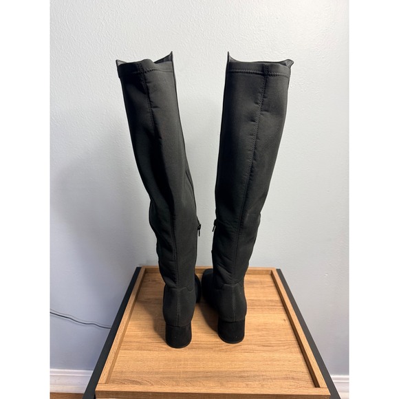 J.Crew Knee-high heeled boots Black 7.5 - Picture 4 of 8